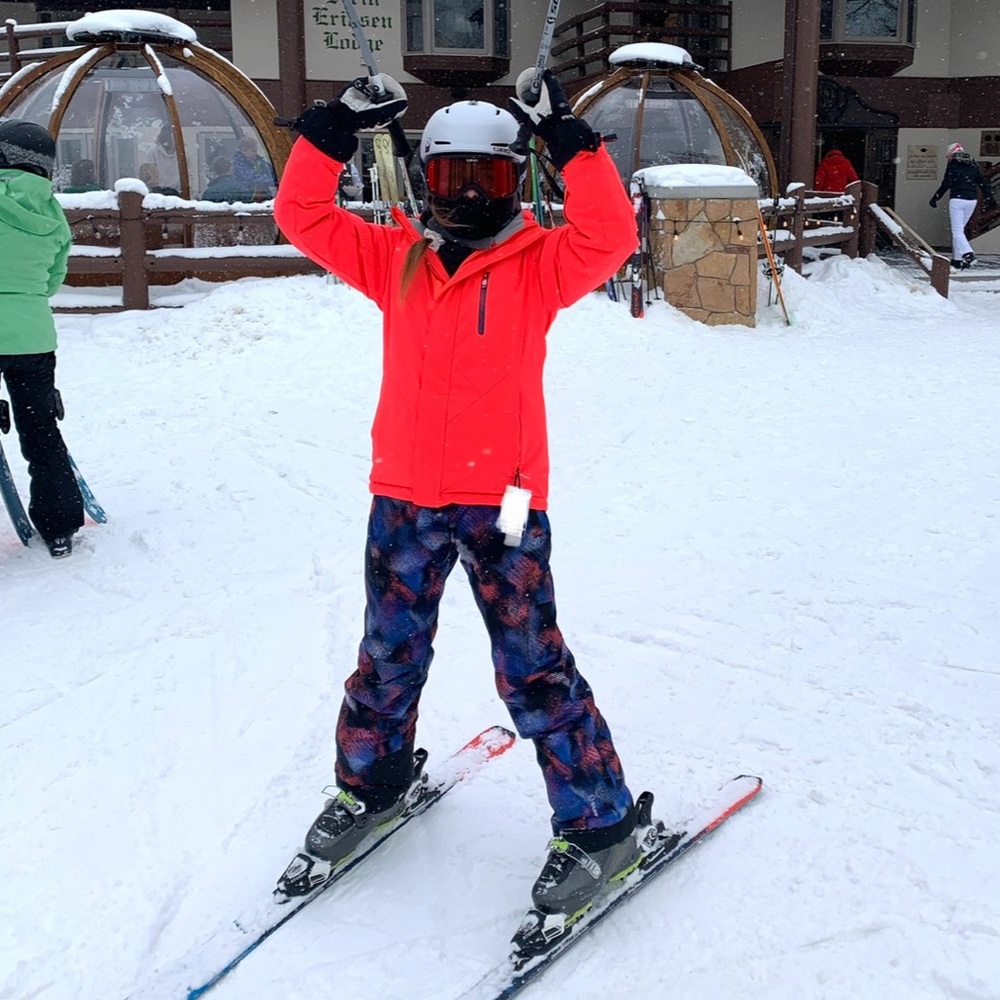 Sunice Ski Jacket 10 and Ski Pants 12 Set pink and blue